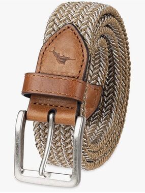 Tommy Bahama Men’s Two Toned Stretch Web Belt